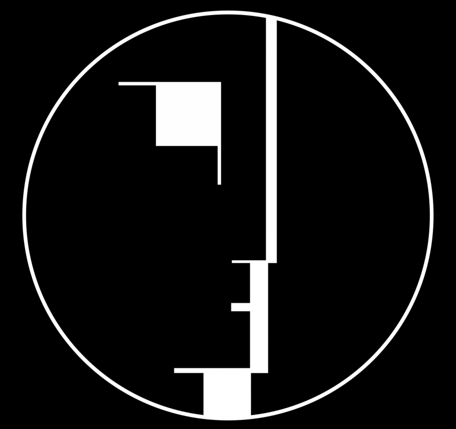 Bauhaus företagssymbol är även den präglad av en tidigare inte sedd stil