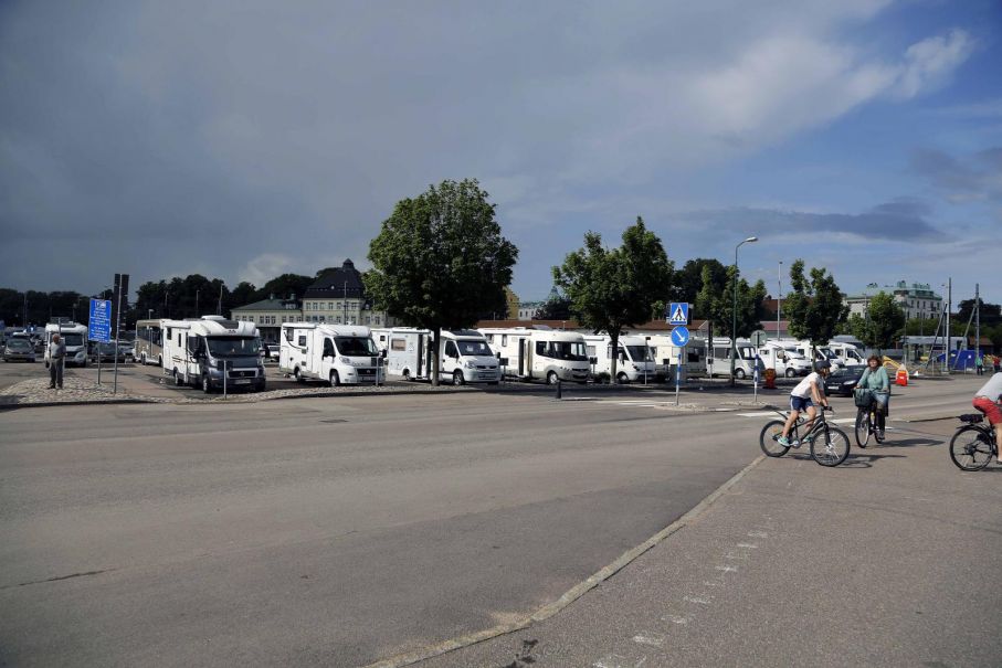 Alla 18 platser i Kalmar Gästhamn upptagna tisdag 14 juli.