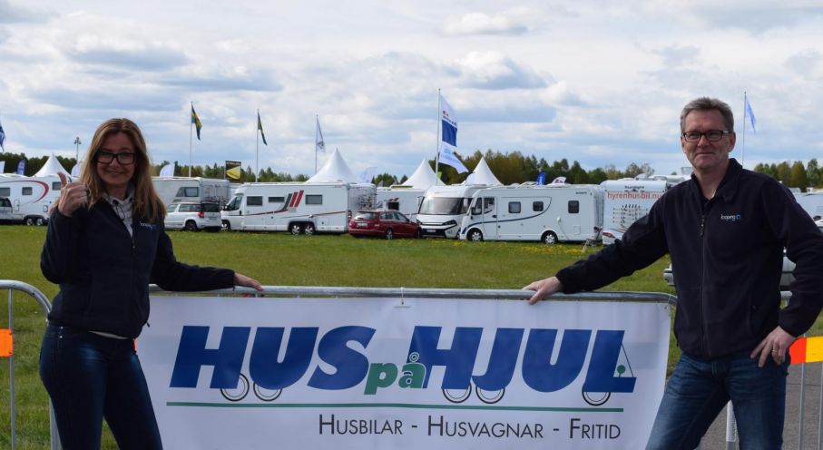 Tina Tedenlid och Sten Lilja från Hus på hjul våren 2015
