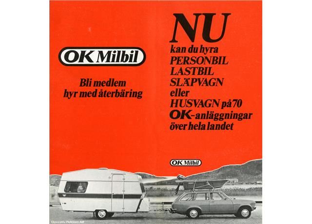 Att hyra husvagnen OK kostade 80 kr/dygn