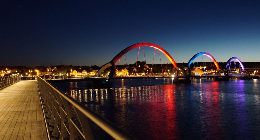 Sölvesborgsbron kan vara Europas längsta gång- och cykelbro.
