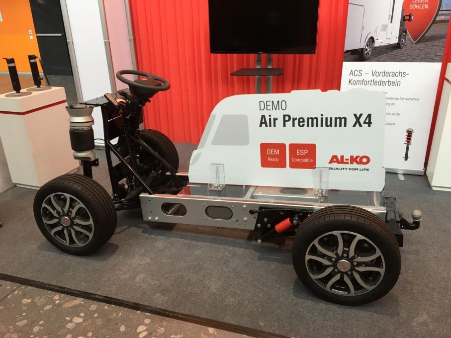 Bra demonstrationsfordon för Al-Ko:s luftfjädring Air Premium x4.