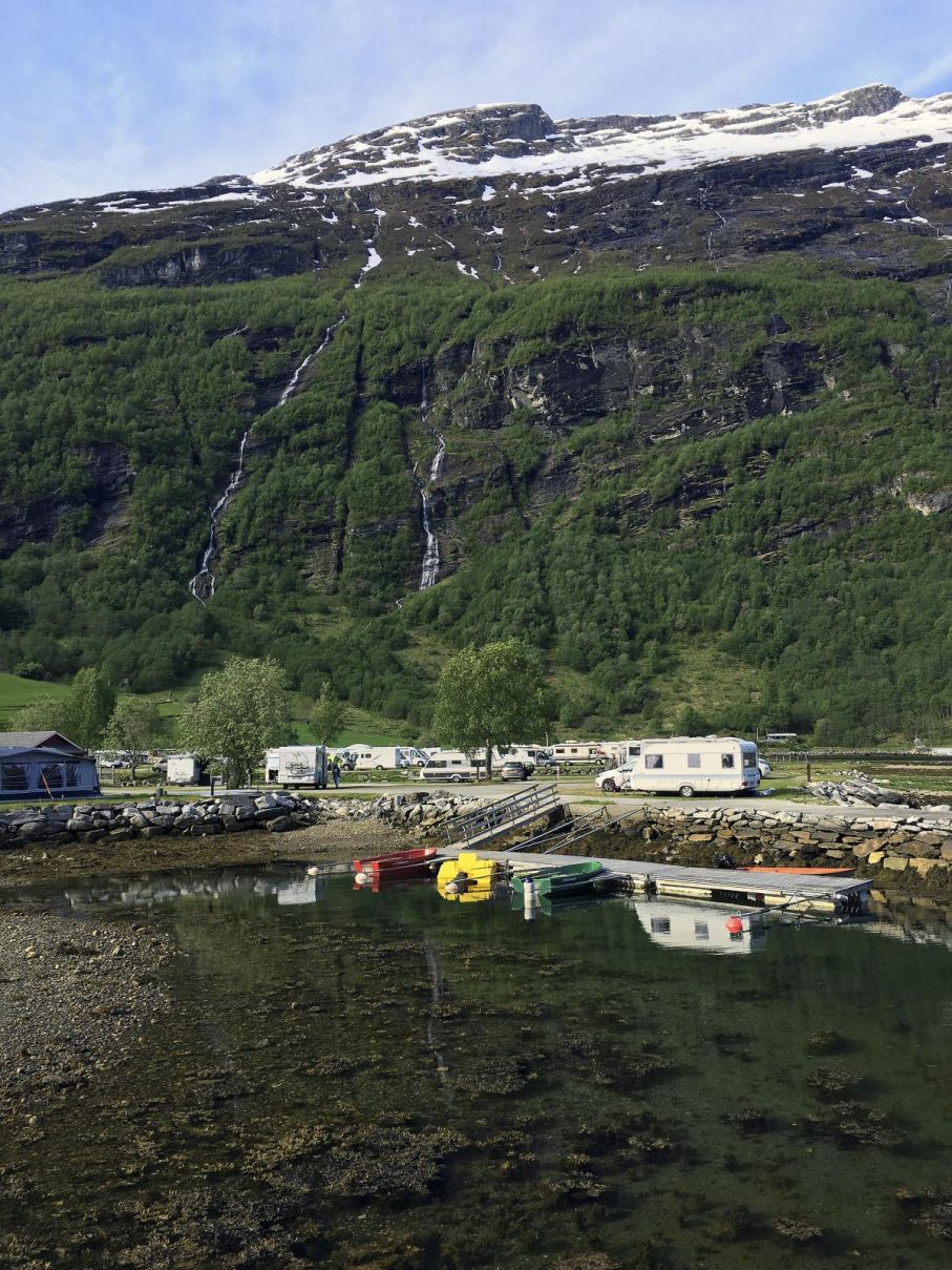 Campingen i Geiranger.