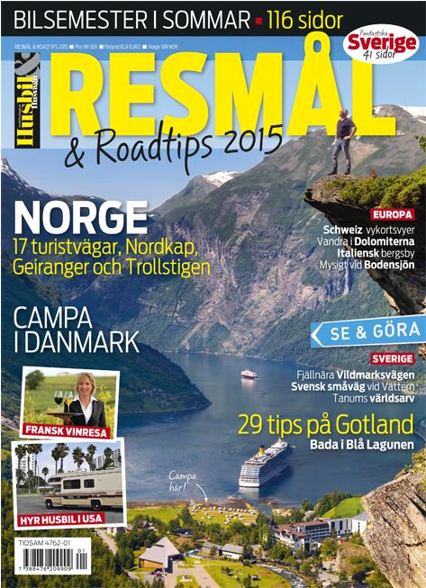 Omslag med vacker vy över Geiranger, köp tidningen i vår shop.