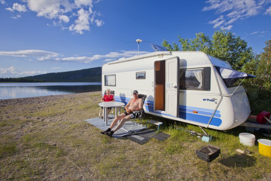 Fricamping när det är som bäst! Straxt utanför Arjeplog.