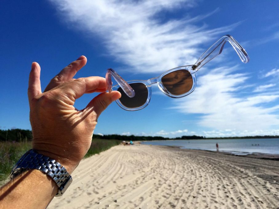Så här ser det ut när Beach Walker förbereder sig för en dag på jobbet