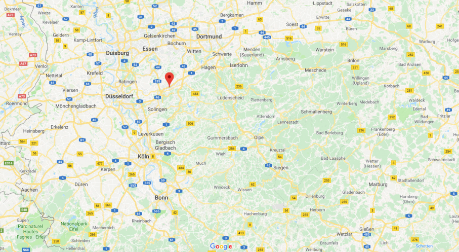 och här hittar du Lego Brücke i Wuppertal. GPS: N51°16'03", E7°09'39"