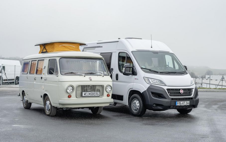 Weinsberg och Fiat 1969 och 2019